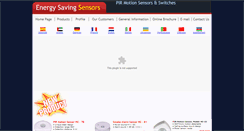 Desktop Screenshot of energysavingsensors.com